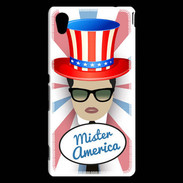 Coque Sony Xperia M4 Aqua Mister América Brun