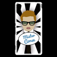 Coque Sony Xperia M4 Aqua Mister Corse Roux