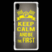 Coque Sony Xperia M4 Aqua Keep Calm and Be the First Gris