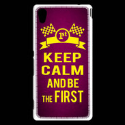 Coque Sony Xperia M4 Aqua Keep Calm and Be the First Rose
