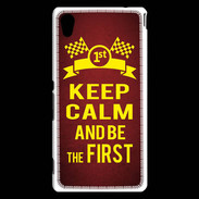Coque Sony Xperia M4 Aqua Keep Calm and Be the First Rouge