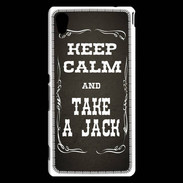 Coque Sony Xperia M4 Aqua Keep Calm and Take Jack Gris