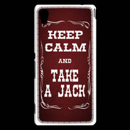 Coque Sony Xperia M4 Aqua Keep Calm and Take Jack Rouge