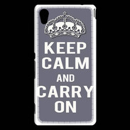 Coque Sony Xperia M4 Aqua Keep Calm and Carry on Gris