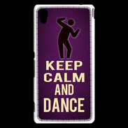 Coque Sony Xperia M4 Aqua Keep Calm and Dance Violet