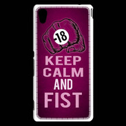 Coque Sony Xperia M4 Aqua Keep Calm and Fist Rose