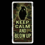 Coque Sony Xperia M4 Aqua Keep Calm and Grenade Camouflage