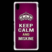 Coque Sony Xperia M4 Aqua Keep Calm and Miskine Rose