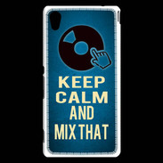 Coque Sony Xperia M4 Aqua Keep Calm and Mix that Bleu