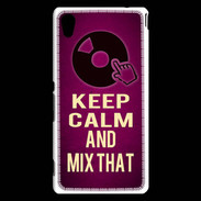 Coque Sony Xperia M4 Aqua Keep Calm and Mix That Rose