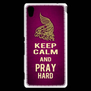 Coque Sony Xperia M4 Aqua Keep Calm and Pray Muslim Rose