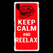 Coque Sony Xperia M4 Aqua Keep Calm and Reelax Rouge