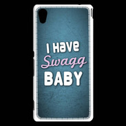 Coque Sony Xperia M4 Aqua I have Swag bleu ZG
