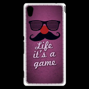 Coque Sony Xperia M4 Aqua Life It's a game Rose ZG