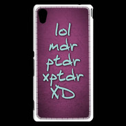 Coque Sony Xperia M4 Aqua LOL MDR Rose ZG