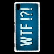 Coque Sony Xperia M4 Aqua WTF bleu ZG