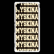 Coque Sony Xperia M4 Aqua Myskina Léopard