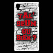 Coque Sony Xperia M4 Aqua Ta l'seum ou bien Rouge