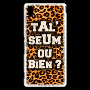 Coque Sony Xperia M4 Aqua Ta l'seum ou bien Léopard