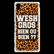 Coque Sony Xperia M4 Aqua Wesh Gros Léopard