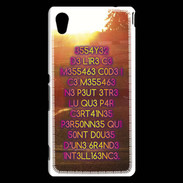 Coque Sony Xperia M4 Aqua Message codé ZG