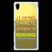 Coque Sony Xperia M4 Aqua Confiance et mensonge ZG