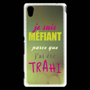Coque Sony Xperia M4 Aqua Méfiant trahis ZG