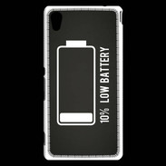 Coque Sony Xperia M4 Aqua Low Battery noir ZG
