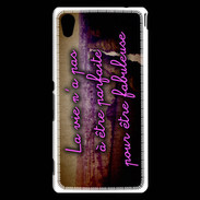 Coque Sony Xperia M4 Aqua Vie Parfaite ZG