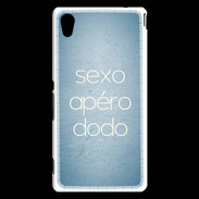 Coque Sony Xperia M4 Aqua Sexo Apéro Dodo Bleu ZG