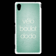 Coque Sony Xperia M4 Aqua Vélo Boulot Dodo Vert ZG