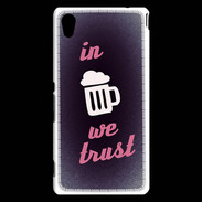 Coque Sony Xperia M4 Aqua In Beer We trust Rouge ZG