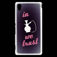 Coque Sony Xperia M4 Aqua In Chicha We trust Rouge ZG