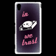 Coque Sony Xperia M4 Aqua In DJ We trust Rouge ZG