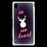 Coque Sony Xperia M4 Aqua In Elan We trust Rouge ZG