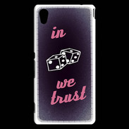Coque Sony Xperia M4 Aqua In Gamble We trust Rouge ZG