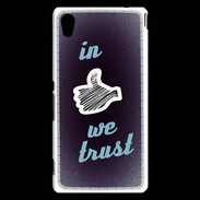 Coque Sony Xperia M4 Aqua In Like We trust Bleu ZG