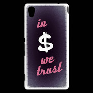 Coque Sony Xperia M4 Aqua In Money We trust Rouge ZG
