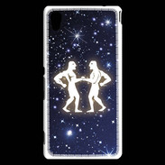 Coque Sony Xperia M4 Aqua zodiaque gémeaux