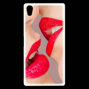 Coque Sony Xperia Z5 Premium Bouche sexy Lesbienne et rouge à lèvres gloss