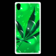 Coque Sony Xperia Z5 Premium Cannabis Effet bulle verte