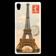 Coque Sony Xperia Z5 Premium Vintage Tour Eiffel carte postale