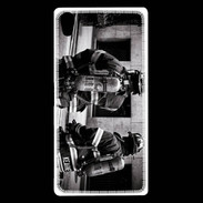 Coque Sony Xperia Z5 Premium Pompiers en noir et blanc