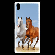 Coque Sony Xperia Z5 Premium Duo de chevaux