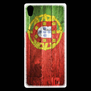 Coque Sony Xperia Z5 Premium Drapeau Portugal imitation bois