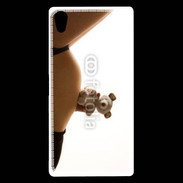 Coque Sony Xperia Z5 Premium Femme enceinte avec peluche