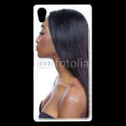 Coque Sony Xperia Z5 Premium Femme metisse noire 2