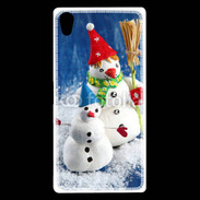 Coque Sony Xperia Z5 Premium Bonhommes de neige