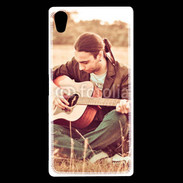 Coque Sony Xperia Z5 Premium Guitariste peace and love 1