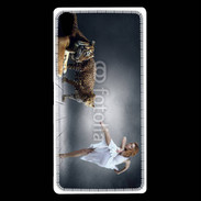 Coque Sony Xperia Z5 Premium Danseuse avec tigre
